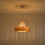 ΦΩΤΙΣΤΙΚΟ ΚΡΕΜΑΣΤΟ BAMBOO 1XE27 Max15w Φ560mm ARTE ILLUMINA SISAL - Image 3