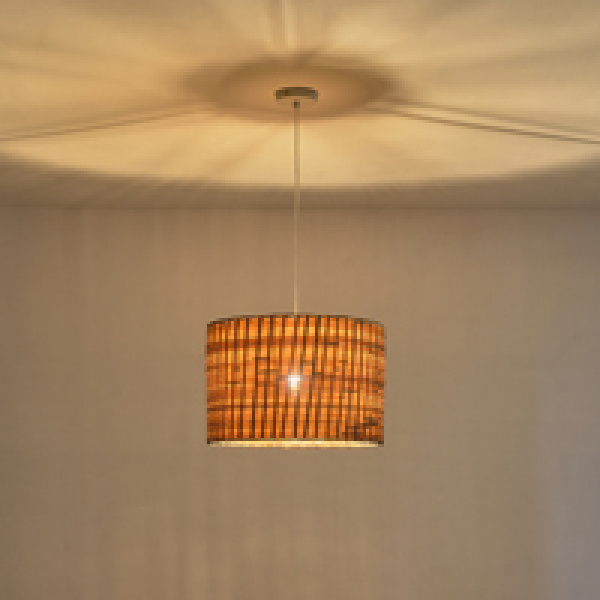 ΦΩΤΙΣΤΙΚΟ ΚΡΕΜΑΣΤΟ BAMBOO 1XE27 Max15w 400Χ400X270mm ARTE ILLUMINA JUTE - Image 3