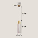ΦΩΤΙΣΤΙΚΟ ΚΡΕΜΑΣΤΟ 1XE14 MAX 8W  Φ105mm ΠΡΑΣΙΝΟ-ΧΡΥΣΟ ARTE ILLUMINA CALLIOPE - Image 3