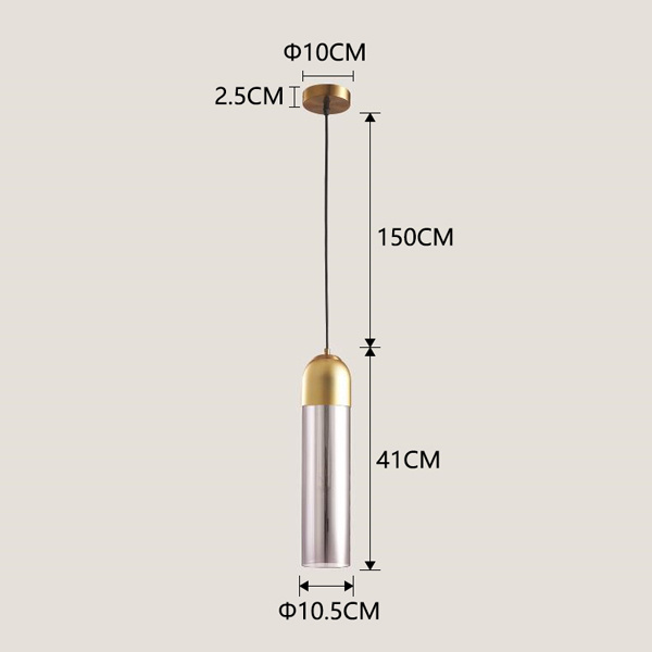 ΦΩΤΙΣΤΙΚΟ ΚΡΕΜΑΣΤΟ  1XE14 MAX 8W  Φ105mm ΔΙΑΦΑΝΟ-ΧΡΥΣΟ ARTE ILLUMINA CALLIOPE - Image 3