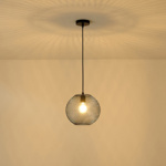 ΦΩΤΙΣΤΙΚΟ ΚΡΕΜΑΣΤΟ ΜΕΤΑΛΛΟ 1XE27 Max15w 350X350Χ1360mm ΜΑΥΡΟ ARTE ILLUMINA MESH - Image 3