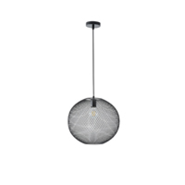 ΦΩΤΙΣΤΙΚΟ ΚΡΕΜΑΣΤΟ ΜΕΤΑΛΛΟ 1xΕ27 Max15w 250X250X1280mm ΜΑΥΡΟ ARTE ILLUMINA MESH - Image 2
