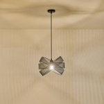 ΦΩΤΙΣΤΙΚΟ ΚΡΕΜΑΣΤΟ ΜΕΤΑΛΛΟ 1xΕ27 Max15w 350X350X1270mm ΜΑΥΡΟ ARTE ILLUMINA OGGI - Image 3