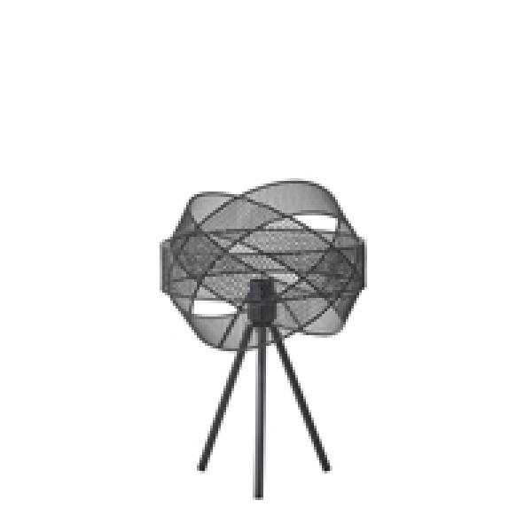 ΦΩΤΙΣΤΙΚΟ ΕΠΙΤΡΑΠΕΖΙΟ ΜΕΤΑΛΛΟ 1XE27 Max15w 300X300X4700mm ΜΑΥΡΟ ARTE ILLUMINA OGGI - Image 2