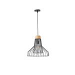 ΦΩΤΙΣΤΙΚΟ ΚΡΕΜΑΣΤΟ ΜΕΤΑΛΛΟ 1XE27 Max15w 360X360X1380mm ΜΑΥΡΟ ARTE ILLUMINA TASSEL - Image 2