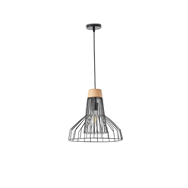 ΦΩΤΙΣΤΙΚΟ ΚΡΕΜΑΣΤΟ ΜΕΤΑΛΛΟ 1XE27 Max15w 360X360X1380mm ΜΑΥΡΟ ARTE ILLUMINA TASSEL - Image 2