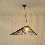 ΦΩΤΙΣΤΙΚΟ ΚΡΕΜΑΣΤΟ ΜΕΤΑΛΛΟ 1XE27 Max15w 800x520x1360mm ΜΑΥΡΟ ARTE ILLUMINA RAY - Image 3