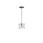 ΦΩΤΙΣΤΙΚΟ ΚΡΕΜΑΣΤΟ ΜΕΤΑΛΛΟ 1XE27 Max15w 175X175X1240mm ΜΑΥΡΟ ARTE ILLUMINA BRAWCK - Image 2