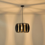 ΦΩΤΙΣΤΙΚΟ ΚΡΕΜΑΣΤΟ ΜΕΤΑΛΛΟ 1XE27 Max15w 425X425X1300mm ΜΑΥΡΟ ARTE ILLUMINA CROWN - Image 3