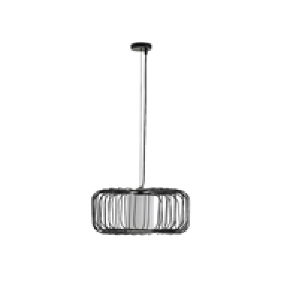 ΦΩΤΙΣΤΙΚΟ ΚΡΕΜΑΣΤΟ ΜΕΤΑΛΛΟ 1XE27 Max15w 340X340X1520mm ΜΑΥΡΟ ARTE ILLUMINA AIRY - Image 2