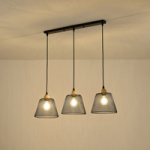 ΦΩΤΙΣΤΙΚΟ ΚΡΕΜΑΣΤΟ ΜΕΤΑΛΛΟ 3ΦΩΤΟ 3XE27 Max15w 370X370X1260mm ΜΑΥΡΟ ARTE ILLUMINA NET - Image 3