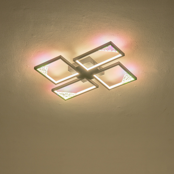 ΦΩΤΙΣΤΙΚΟ ΟΡΟΦΗΣ AΛΟΥΜΙΝΙΟ LED 36W 1200Lm 3000K 450X580X55mm AΣΗΜΙ ARTE ILLUMINA SQUARE - Image 3