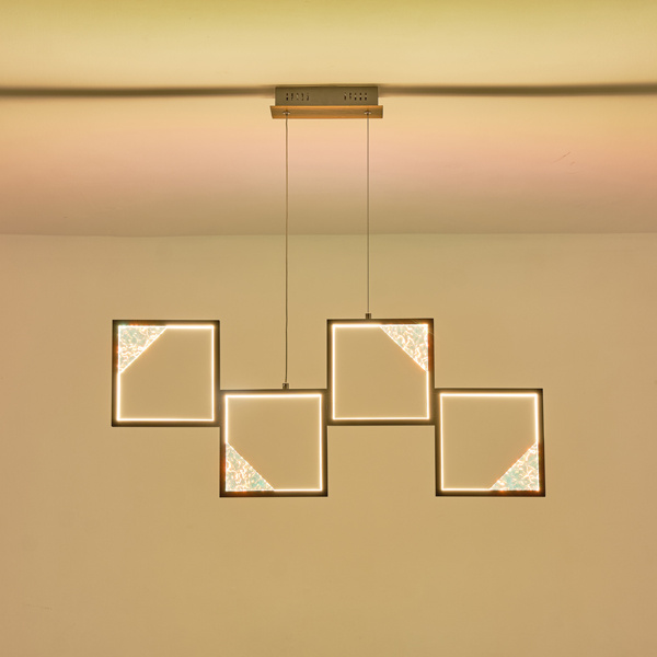 ΦΩΤΙΣΤΙΚΟ ΚΡΕΜΑΣΤΟ ΑΛΟΥΜΙΝΙΟ LED 36W 850Lm 3000K 820X16X1340mm ΜΑΥΡΟ ARTE ILLUMINA SQUARE - Image 3