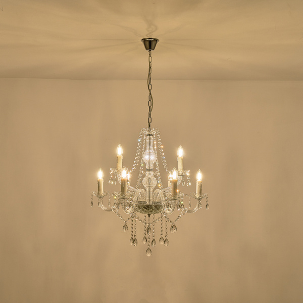 ΦΩΤΙΣΤΙΚΟ ΚΡΕΜΑΣΤΟ ΜΕΤΑΛΛΟ-ΓΥΑΛΙ 9ΦΩΤΟ 9X14E ΜΑΧ  15w 710X1750mm ΛΕΥΚΟ ARTE ILLUMINA KRISTALLO - Image 3