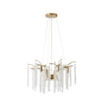 ΦΩΤΙΣΤΙΚΟ ΚΡΕΜΑΣΤΟ ΜΕΤΑΛΛΟ-ΔΙΑΦΑΝΕΣ ΓΥΑΛΙ 6ΦΩΤΟ 6XE14 ΜΑΧ 8W Φ590mm ARTE ILLUMINA DYNASTY - Image 2