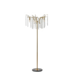 ΦΩΤΙΣΤΙΚΟ ΕΠΙΔΑΠΕΔΙΟ ΜΕΤΑΛΛΟ-ΔΙΑΦΑΝΕΣ ΓΥΑΛΙ 5XE14 ΜΑΧ 8W Φ500mm ARTE ILLUMINA DYNASTY - Image 2