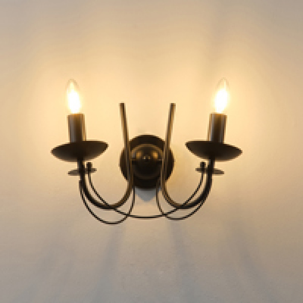 ΑΠΛΙΚΑ TOIXOY ΜΕΤΑΛΛΙΚΗ ΔΙΑΦΑΝΕΣ ΓΥΑΛΙ 2XE27 Max15w 320X300mm ΜΑΥΡO ARTE ILLUMINA VAULT - Image 3