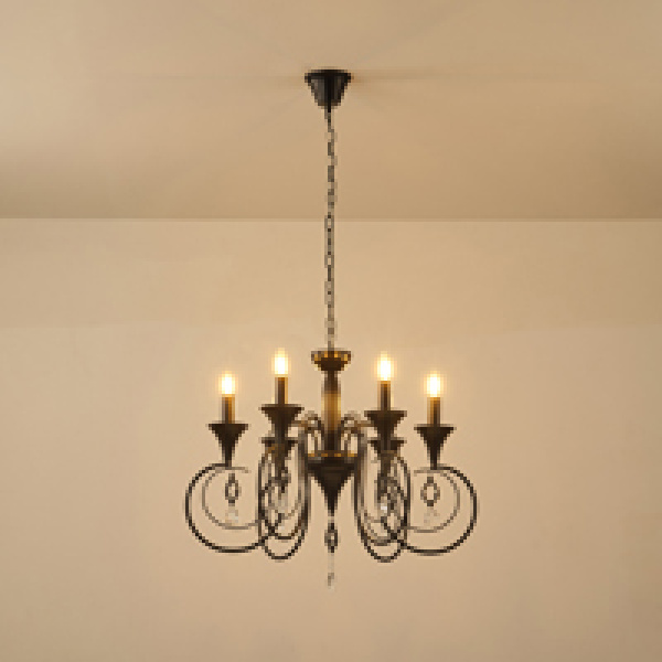 ΦΩΤΙΣΤΙΚΟ ΚΡΕΜΑΣΤΟ ΜΕΤΑΛΛΟ-ΔΙΑΦΑΝΕΣ ΓΥΑΛΙ 6ΦΩΤΟ 6XE27 Max15w 500X720mm ARTE ILLUMINA KRISTALLO - Image 3