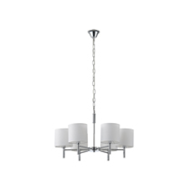 ΦΩΤΙΣΤΙΚΟ ΚΡΕΜΑΣΤΟ ΜΕΤΑΛΛΟ-ΥΦΑΣΜΑ 6ΦΩΤΟ 6XE27 Max15w 400X690mm ARTE ILLUMINA COURT - Image 2