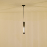 ΦΩΤΙΣΤΙΚΟ ΚΡΕΜΑΣΤΟ TΣΙΜΕΝΤΟ-ΜΕΤΑΛΛΟ 1xΕ27 Max15w 655X655X380mm ΜΑΥΡΟ ARTE ILLUMINA SCOURO - Image 3