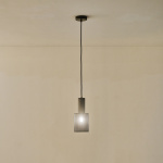 ΦΩΤΙΣΤΙΚΟ ΚΡΕΜΑΣΤΟ TΣΙΜΕΝΤΟ-ΜΕΤΑΛΛΟ 1xΕ27 Max15w 120X120X260mm ΜΑΥΡΟ ARTE ILLUMINA SCOURO - Image 3