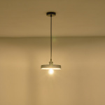 ΦΩΤΙΣΤΙΚΟ ΚΡΕΜΑΣΤΟ TΣΙΜΕΝΤΟ-ΜΕΤΑΛΛΟ 1xΕ27 Max15w 210X210X75mm ΓΚΡΙ ARTE ILLUMINA YESO - Image 3