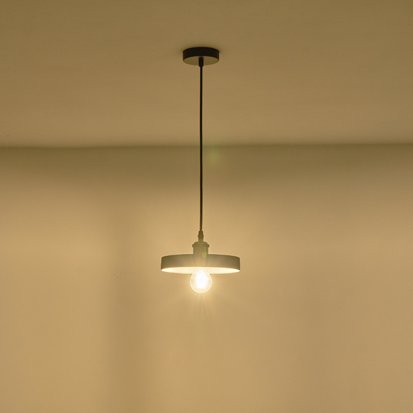 ΦΩΤΙΣΤΙΚΟ ΚΡΕΜΑΣΤΟ TΣΙΜΕΝΤΟ-ΜΕΤΑΛΛΟ 1xΕ27 Max15w 210X210X75mm ΓΚΡΙ ARTE ILLUMINA YESO - Image 3