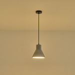 ΦΩΤΙΣΤΙΚΟ ΚΡΕΜΑΣΤΟ ΤΣΙΜΕΝΤΟ 1xΕ27 Max15w 200X200X210mm ΓΚΡΙ  ARTE ILLUMINA ARME - Image 3