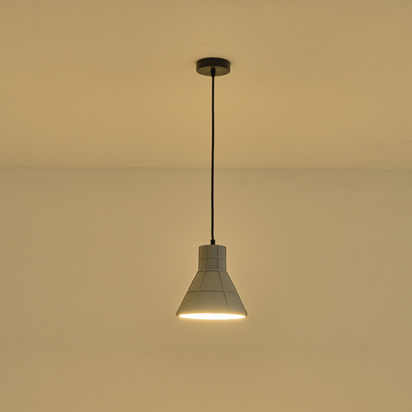 ΦΩΤΙΣΤΙΚΟ ΚΡΕΜΑΣΤΟ ΤΣΙΜΕΝΤΟ 1xΕ27 Max15w 200X200X210mm ΓΚΡΙ  ARTE ILLUMINA ARME - Image 3