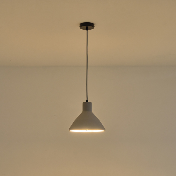 ΦΩΤΙΣΤΙΚΟ ΚΡΕΜΑΣΤΟ ΤΣΙΜΕΝΤΟ 1xΕ27 Max15w 240X240X200mm ΓΚΡΙ ARTE ILLUMINA YESO - Image 3