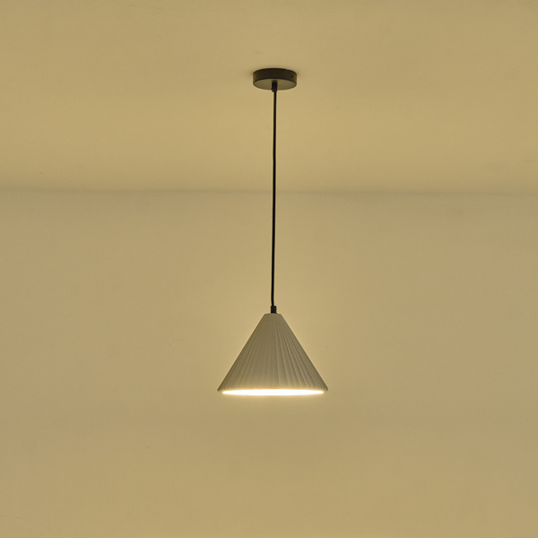 ΦΩΤΙΣΤΙΚΟ ΚΡΕΜΑΣΤΟ ΤΣΙΜΕΝΤΟ 1xΕ27 Max15w 240X240X210mm ΓΚΡΙ ARTE ILLUMINA PLATRE - Image 3
