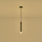 ΦΩΤΙΣΤΙΚΟ ΚΡΕΜΑΣΤΟ ΤΣΙΜΕΝΤΟ GU10 MAX 8W 45X45X300mm ΜΑΥΡΟ ARTE ILLUMINA SALPICO - Image 3