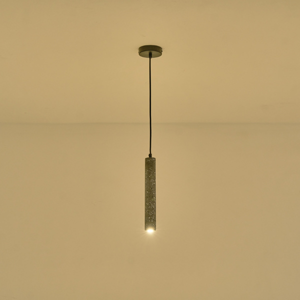 ΦΩΤΙΣΤΙΚΟ ΚΡΕΜΑΣΤΟ ΤΣΙΜΕΝΤΟ GU10 MAX 8W 45X45X300mm ΜΑΥΡΟ ARTE ILLUMINA SALPICO - Image 3