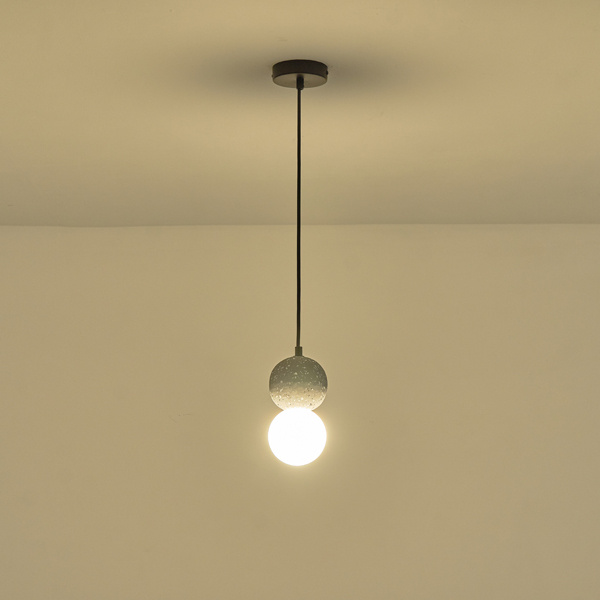 ΦΩΤΙΣΤΙΚΟ ΚΡΕΜΑΣΤΟ ΤΣΙΜΕΝΤΟ-ΓΥΑΛΙ G9 Max15w 100X100X210mm ΜΑΥΡΟ ARTE ILLUMINA SALPICO - Image 3