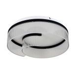 ΠΛΑΦΟΝΙΕΡΑ ΑΚΡΥΛΙΚΗ LED 18W 1000Lm 3000K ΔΙΑΦΑΝΗΣ-ΜΑΥΡΟ Φ50 ARTE ILLUMINA AURORA - Image 2