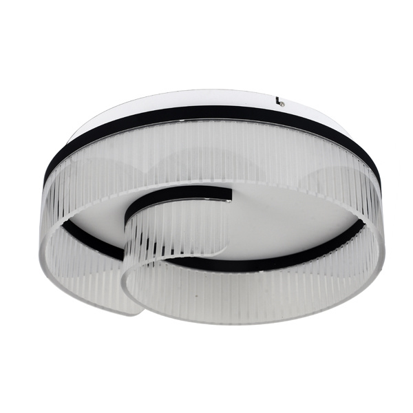 ΠΛΑΦΟΝΙΕΡΑ ΑΚΡΥΛΙΚΗ LED 18W 1000Lm 3000K ΔΙΑΦΑΝΗΣ-ΜΑΥΡΟ Φ50 ARTE ILLUMINA AURORA - Image 2