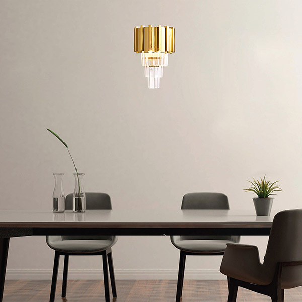 ΑΠΛΙΚΑ ΤΟΙΧΟΥ 2XΕ14 22X40 ΧΡΥΣΟ ARTE ILLUMINA ERATO - Image 2