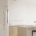 ΑΠΛΙΚΑ ΤΟΙΧΟΥ 1XE27 MAX 40W 10X70 SMOKY-ΧΡΥΣΟ ARTE ILLUMINA CALLIOPE - Image 2