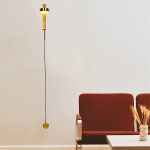 ΑΠΛΙΚΑ ΤΟΙΧΟΥ ΡΑΒΔΟΣ LED 9W 8X135 ΧΡΥΣΟ ARTE ILLUMINA CLIO - Image 2