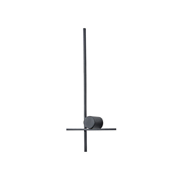 ΑΠΛΙΚΑ TOIXOY ΜΕΤΑΛΛΙΚΗ ΔΕΞΙΑ LED 12W 840Lm 3000K 600x260x60mm ΜΑΥΡΟ ARTE ILLUMINA CLIO - Image 2