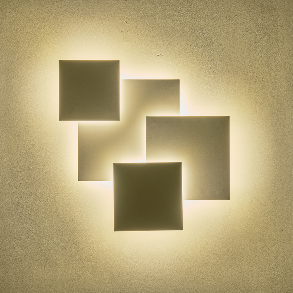 ΦΩΤΙΣΤΙΚΟ TOIXOY ΜΕΤΑΛΛIKO LED 30W 2600Lm 3000Κ 550X550mm ΛΕΥΚΟ ARTE ILLUMINA THALIA - Image 3