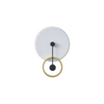 ΦΩΤΙΣΤΙΚΟ TOIXOY ΜΕΤΑΛΛIKO LED  15w 1000Lm 3000K 280x400x70mm ΧΡΥΣΟ ARTE ILLUMINA O CLOCK - Image 2