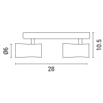 ΣΠΟΤ ΟΡΟΦΗΣ ΔΙΠΛΟ GU10 S1901 ΛΕΥΚΟ  ARTE ILLUMINA - Image 3