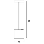 ΠΟΡΤΑΤΙΦ ΑΦΗΣ ΕΠΑΝΑΦΟΡΤΙΖΟΜΕΝΟ LED 4W 150Lm 3000K DIMMABLE ΧΡΥΣΟ ARTE ILLUMINA TABLO - Image 3