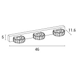 ΑΠΛΙΚΑ ΤΟΙΧΟΥ LED 9W 4000Κ ΟΒΑΛ 3Φ 460X50X116 ΝΙΚΕΛ ARTE ILLUMINA - Image 3