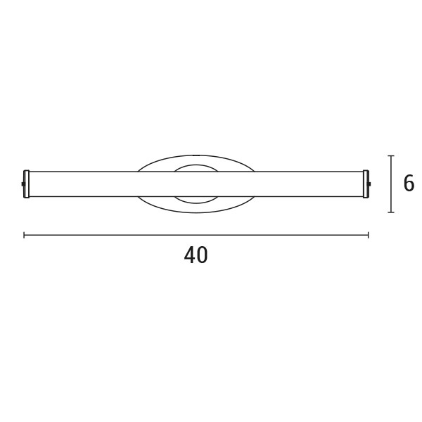 ΦΩΤΙΣΤΙΚΟ ΜΠΑΝΙΟΥ LED 6W 480Lm 4000Κ 400X130X60mm ΝΙΚΕΛ ARTE ILLUMINA DIPLO - Image 3