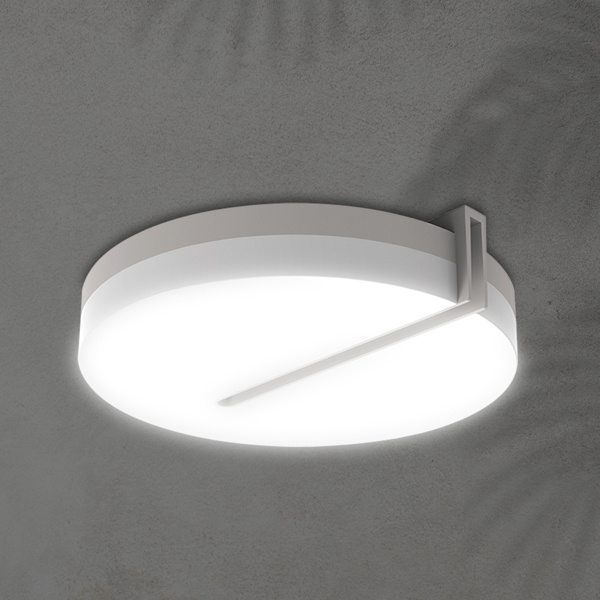 ΠΛAΦΟΝΙΕΡΑ ΣΤΡΟΓΓΥΛΗ LED 36W 4000K Φ40 IP54 ΛΕΥΚΗ ARTE ILLUMINA - Image 2