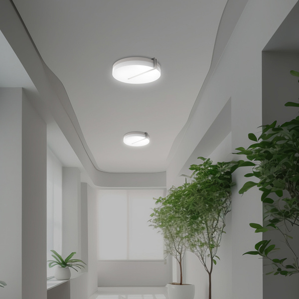 ΠΛAΦΟΝΙΕΡΑ ΣΤΡΟΓΓΥΛΗ LED 36W 4000K Φ40 IP54 ΛΕΥΚΗ ARTE ILLUMINA - Image 3
