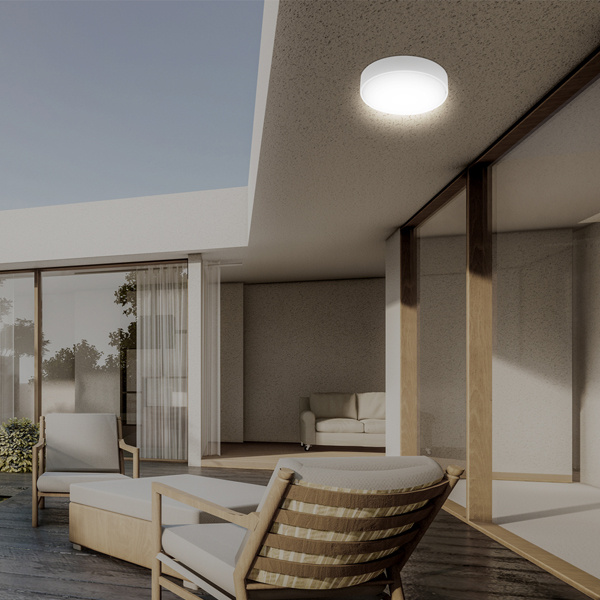 ΠΛΑΦΟΝΙΕΡΑ ΣΤΡΟΓΓΥΛΗ LED 24W 4000Κ  Φ30 IP54 ΛΕΥΚΗ ARTE ILLUMINA - Image 3