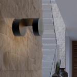 ΑΠΛΙΚΑ ΤΟΙΧΟΥ LED 9W 3000K IP54 108X150mm ΜΑΥΡΟ ARTE ILLUMINA - Image 3